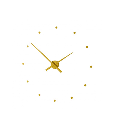 Zegar ścienny Oj Clock 80 cm Musztardowy