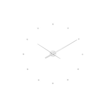 Zegar ścienny Oj Clock 80 cm Biały
