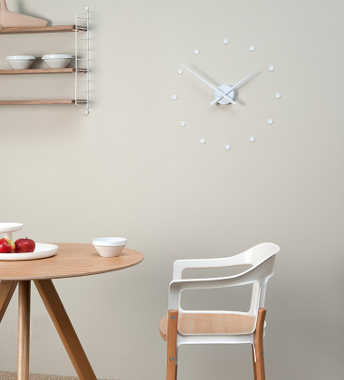 Zegar ścienny Oj Clock 80 cm Biały