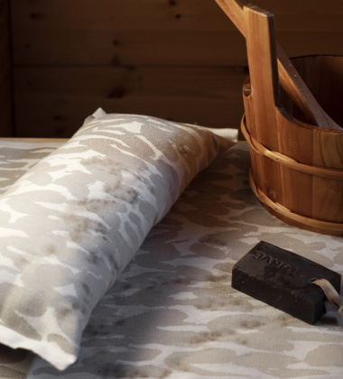 Poduszka do sauny JÄKÄLÄ 20x46 White-Linen