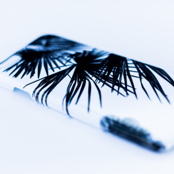 Etui na telefon Iphone 6 Case Palm Tree Black-White