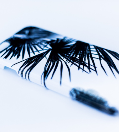 Etui na telefon Iphone 6 Case Palm Tree Black-White